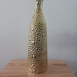 Gold Bubble Ceramic Vase