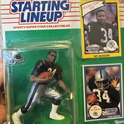 Starting Lineup Bo Jackson Raiders With Rookie Card