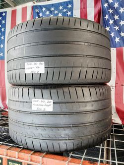 🎁 2 USED TIRES 305/30ZR20 MICHELIN PILOT SPORT 4S MAX PERFORMANCE SUMMER 3053020