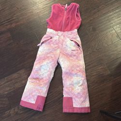 Girls Snow Bibs Size 5T