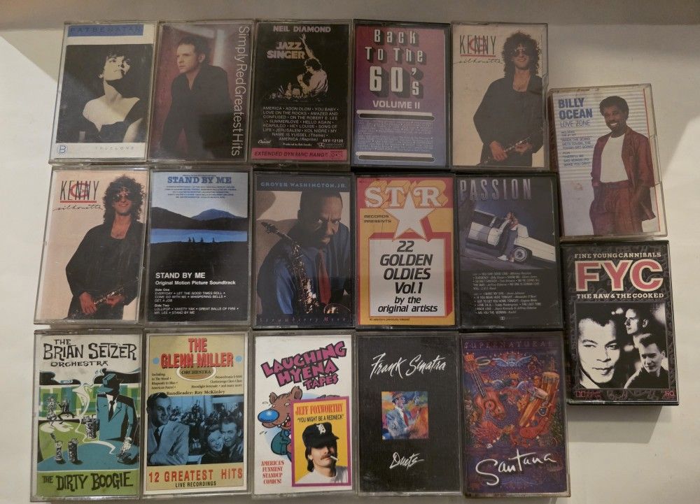 Cassette Tapes Lot Of 17