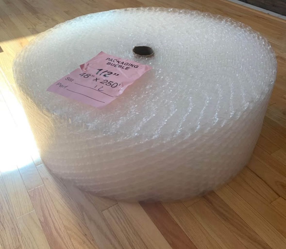 (1) Brand New Roll of 1/2 Bubble Wrap Packaging Material 250’ x 12”