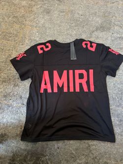 Black and red amiri jersey