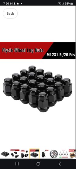 Black  Lugnuts   
