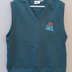 OBEY Slide Fleece Vest - Dark Cedar / Pine Green (Men's M) Shepard Fairey Streetware 