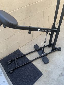 Like New One Year Old The DB Method Squat Exercise Machine . Collapsible And With Rollers . Reduced From $100 From Sculptured Partners