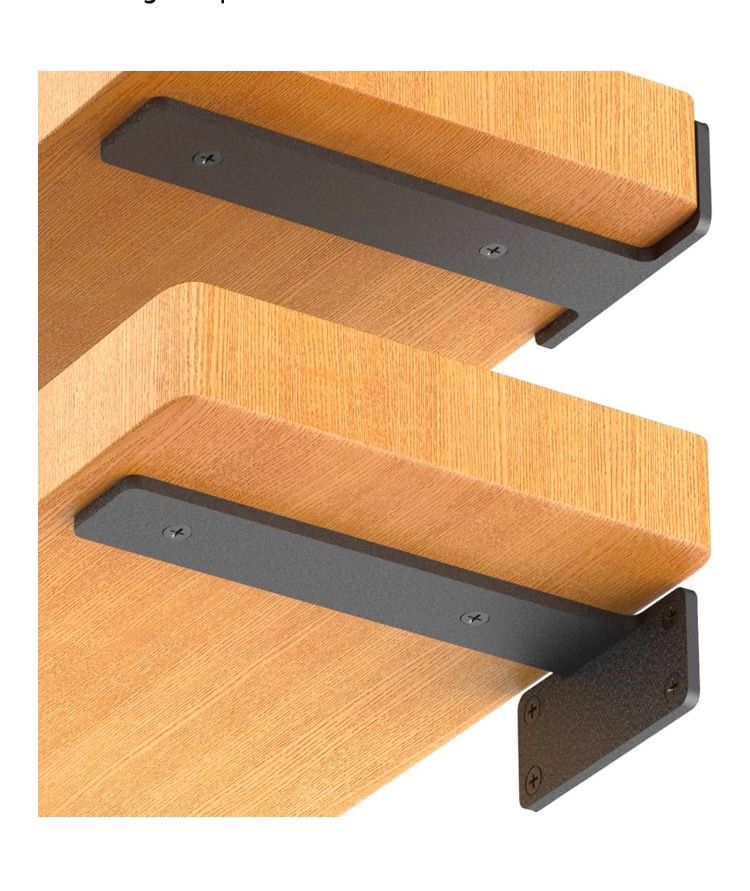 Heavy Duty 10” Invisible Shelf Brackets (6 Pack)