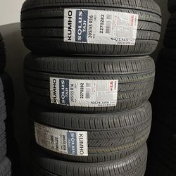205/55/16 KUMHO / 4 new tires / installed and balanced