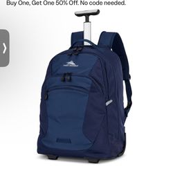 High Sierra Rolling Backpack Brand New 