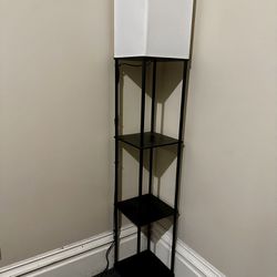 addlon Floor Lamp with Shelves