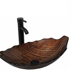 New Brown Leaf Sink