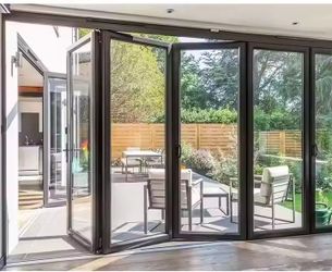  Bi fold door Anodized Aluminum  coated 