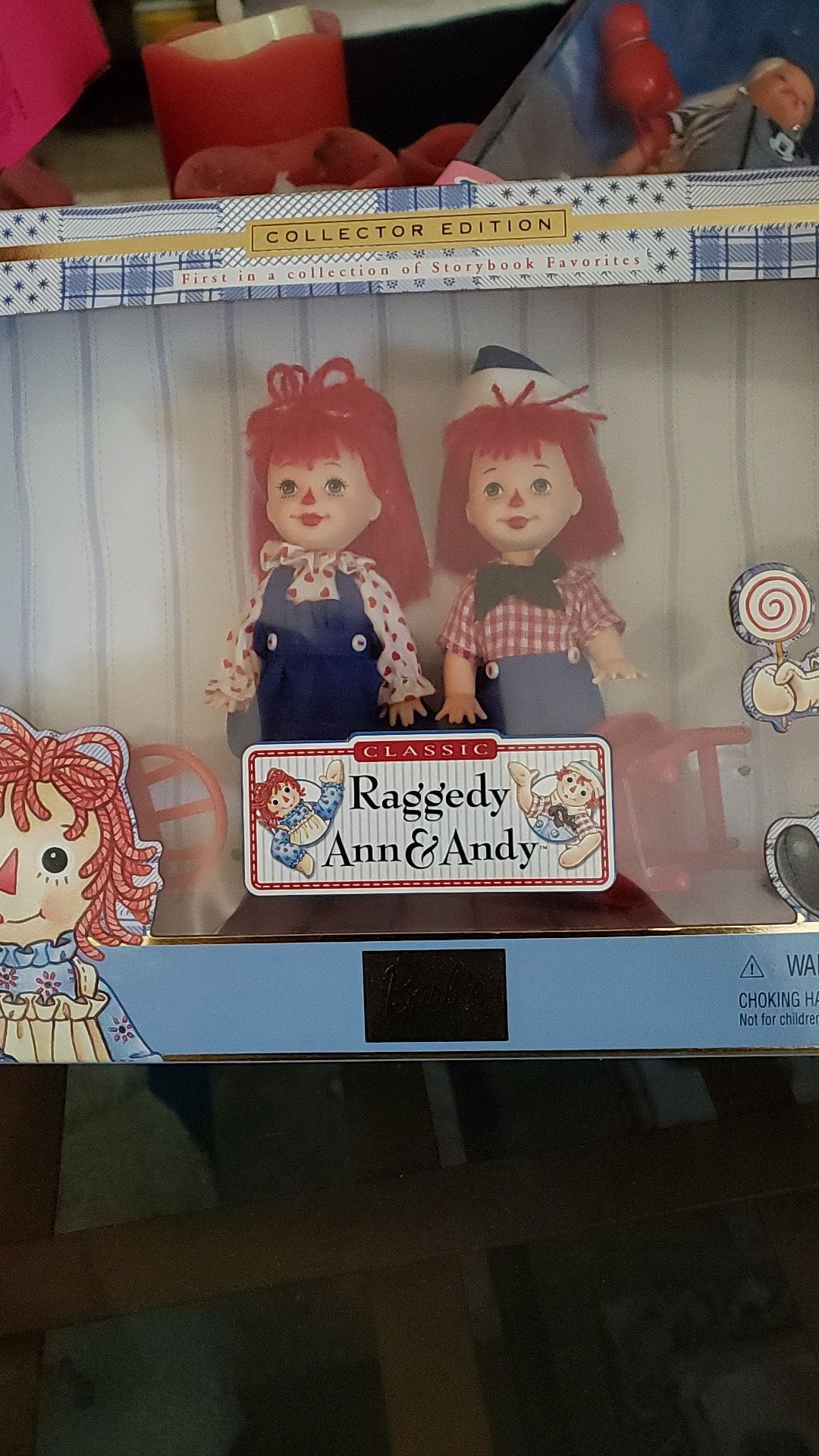 Collector's edition Barbie Kelly and Tommy raggedy Ann and Andy