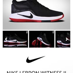 NIKE LEBRON WITNESS II BRED