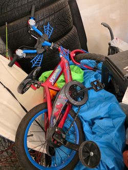 Kids spiderman bike