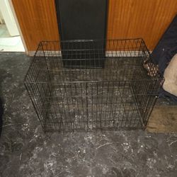 Two Large Dog Cages