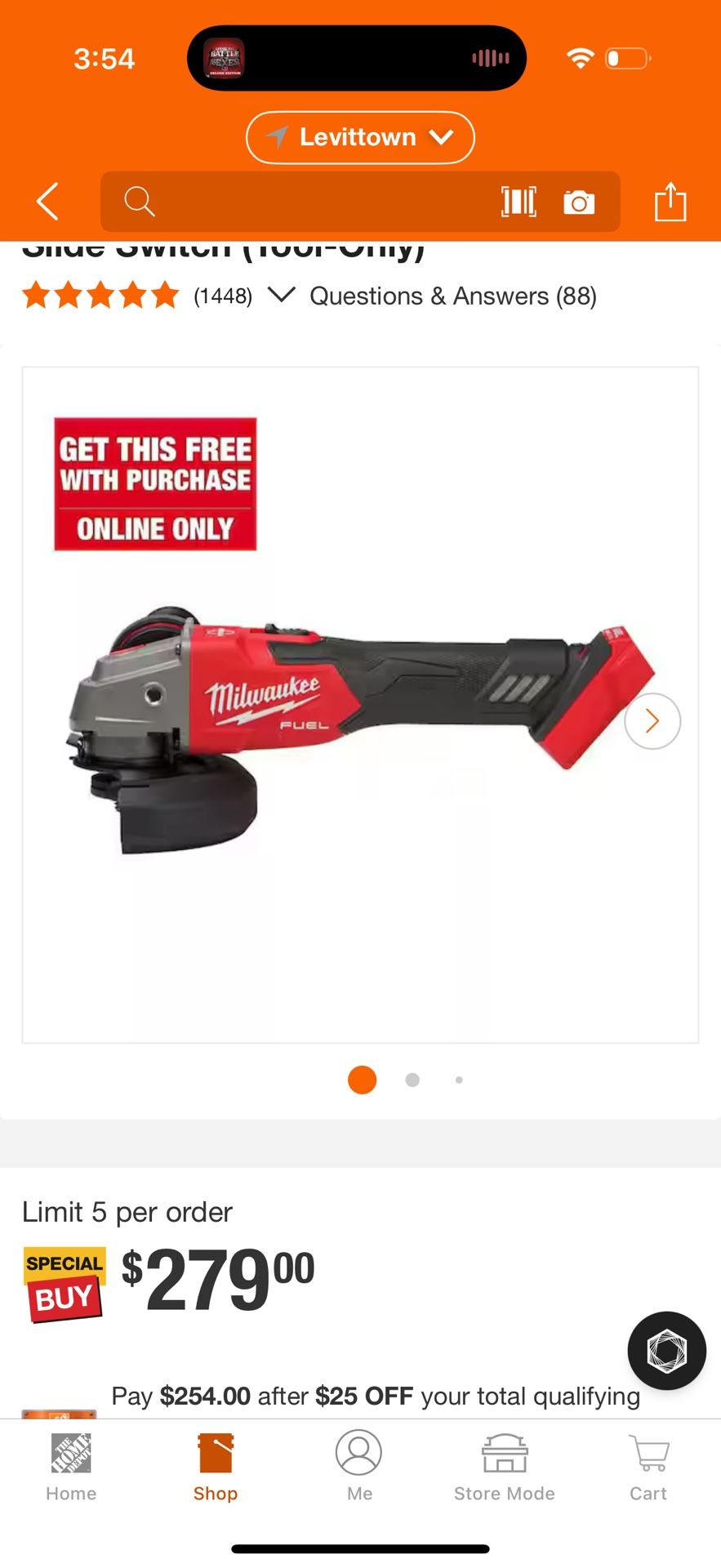 Milwaukee Grinder