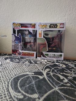 Funko Pops Boba Fett & Optimus Prime(Read Desc)
