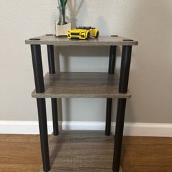 Furinno JUST Side Table, 3-Tier End Table