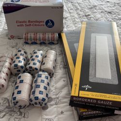 Pressure Wraps and Long Bandages. They are all brand new! 