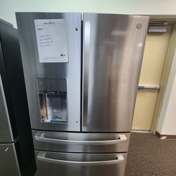 GE 28CF FOUR DOOR REFRIGERATOR 2499! 1 YEAR WARRANTY INCLUDED!