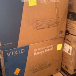 VIKIO 30 in. 900 CFM Ducted Under Cabinet Range Hood in Stainless Steel with 3 - Way Venting and Rem