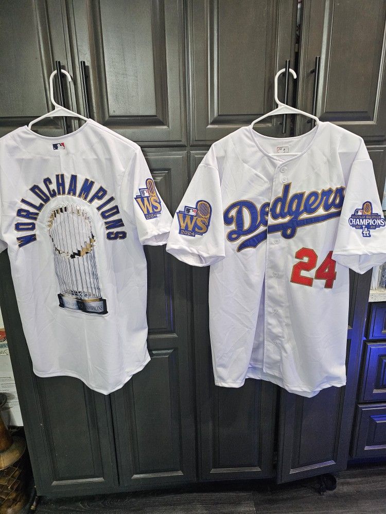 New Los Angeles Dodgers 2024 World Series Champions Stitched Jersey!! Excellent Quality Stitching! Sizes M,L,XL