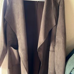 Médium Size Suede Coat 