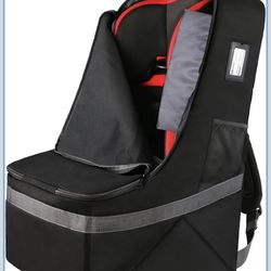 Heavy Duty Car Seat Bag - Travel Backpack - Black