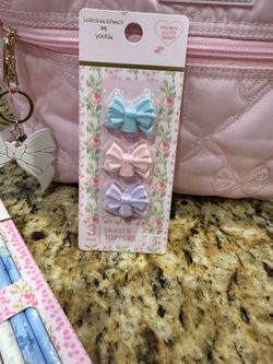 Loveshackfancy x Target Bow Pencil Topper Erasers