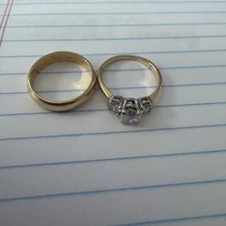 Diamond Ring/Band Set