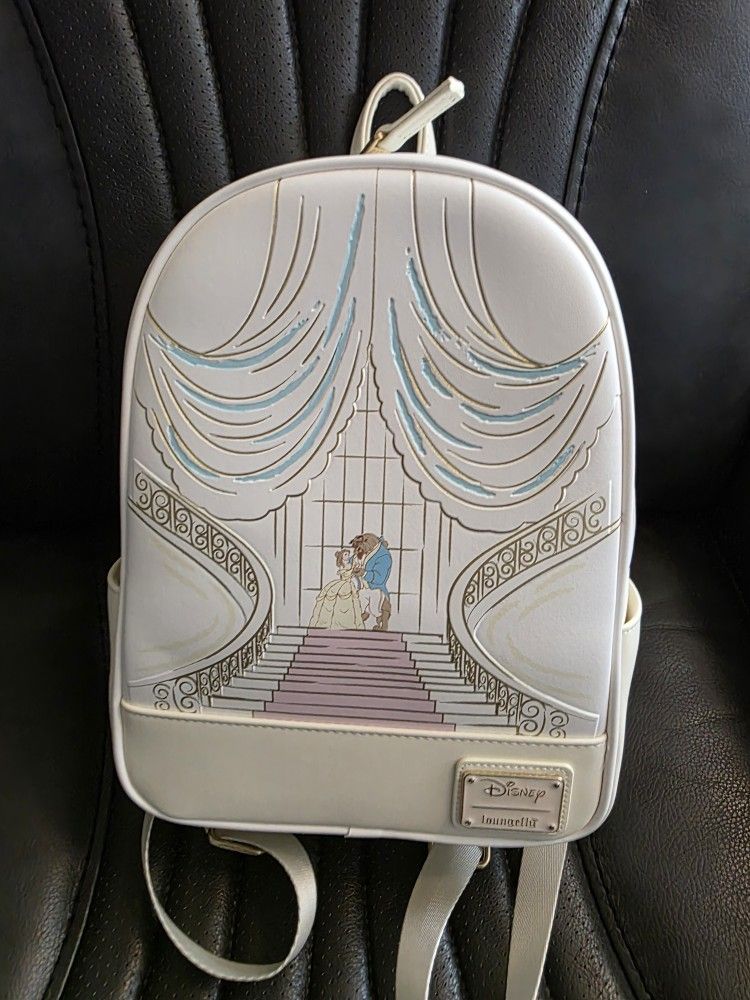 DISNEY LOUNGEFLY BEAUTY & THE BEAST MINI BACKPACK