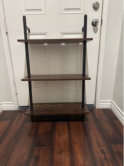 3 tier wood shelf