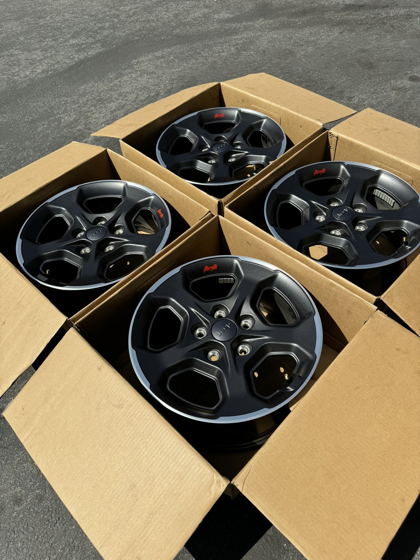 Jeep Wrangler Gladiator Rubicon 17” Factory Wheels Rims Rines Offroad