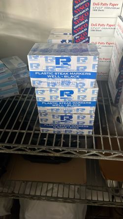 Plastic Steak Markers    2 Unopened Boxes