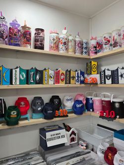 Pen holder NFL can cooler coozie