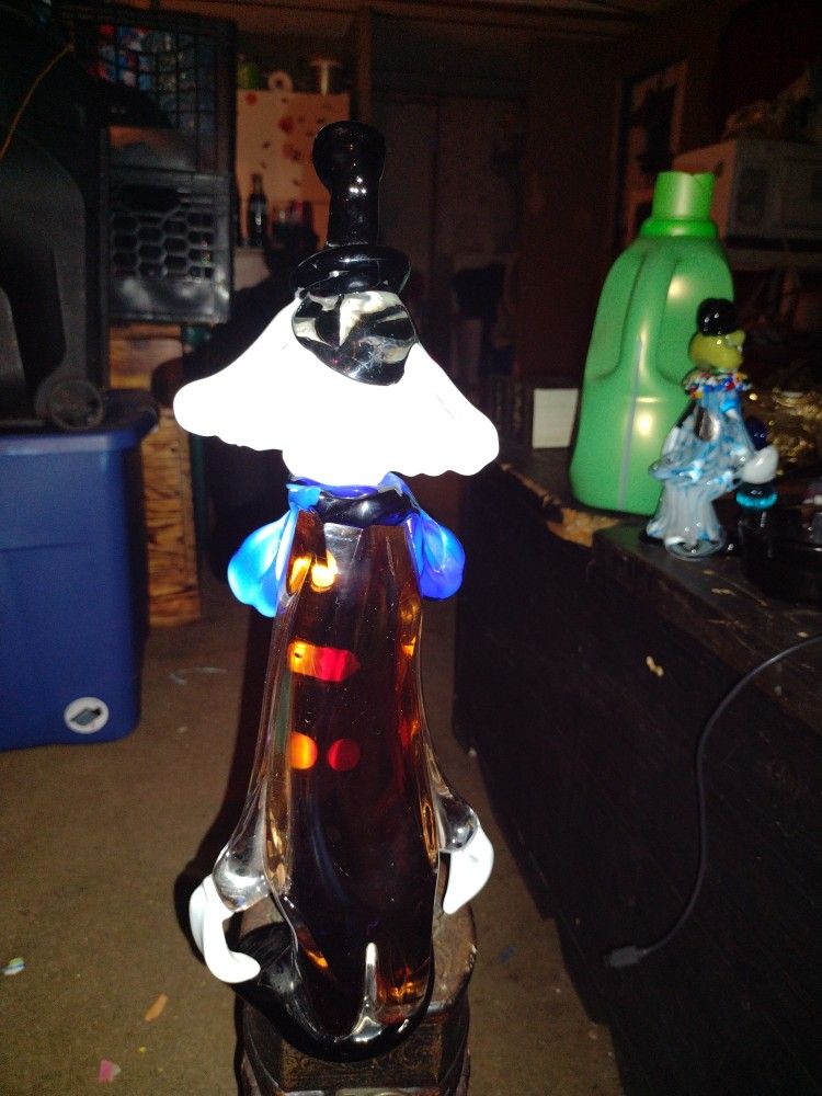 15 Inch Vintage Murano Glass Clown