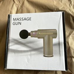 massage gun. 6 speeds. long lasting, rechargeable. noiseless and peaceful operation.