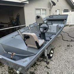 14ft Bass Boat! With Trailer!! Title In Hand!!