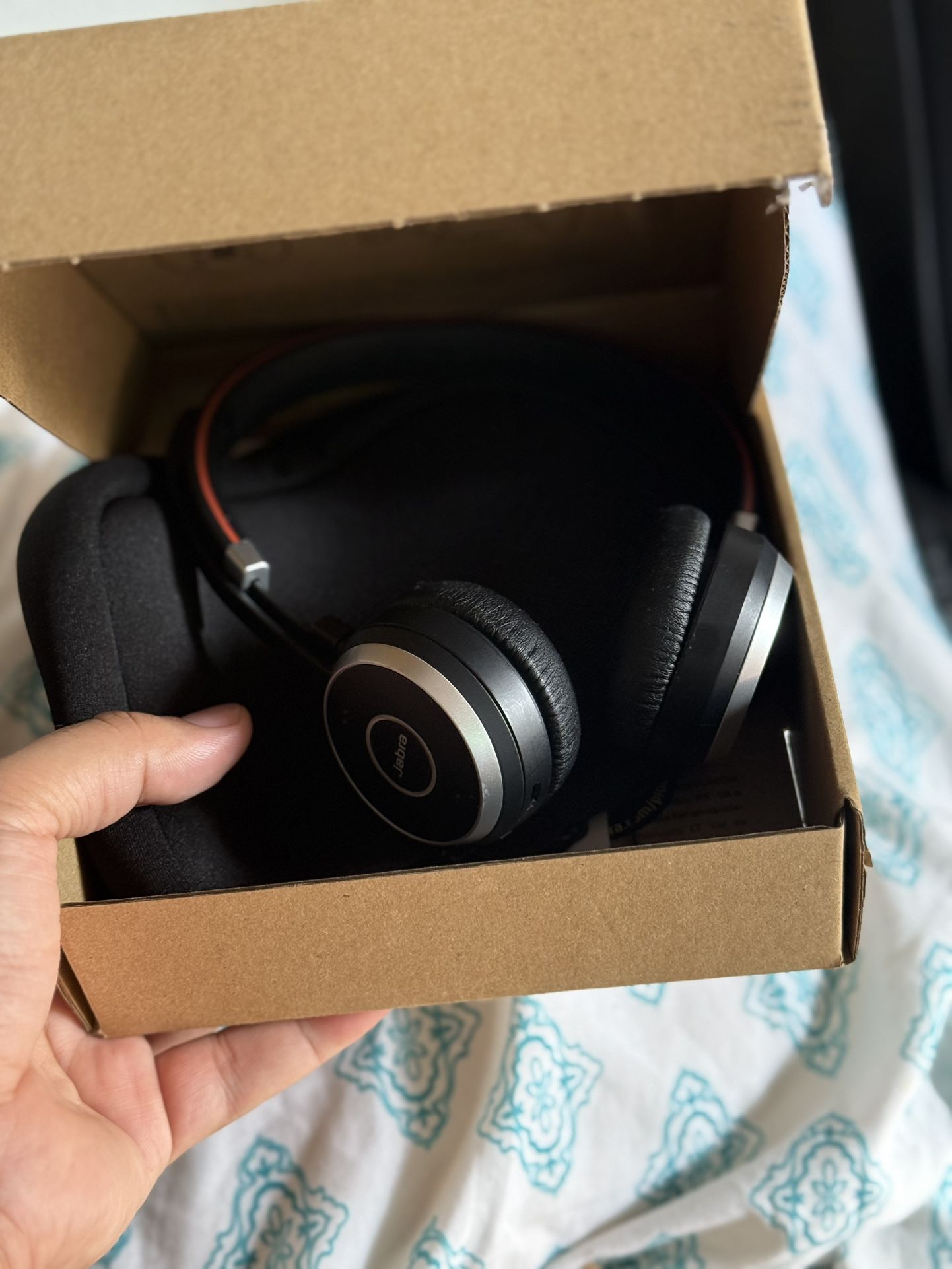 Brand new Jabra Evolve 65 wireless headphones with Active noise cancellation