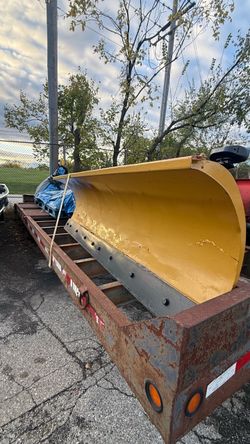 Skid steer snow blade 8’