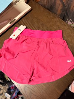Alo Yoga Running Shorts Hot Pink