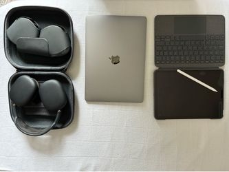 Macbook Air, Airpods Max, iPad
