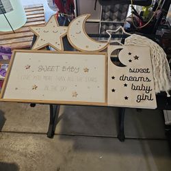 Nursery Stars And Moon Theme Decor