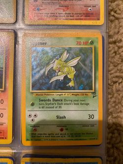 Scyther Pokémon Card Holographic