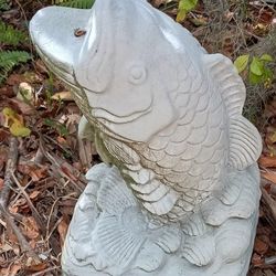 Concrete Large Mouth Bass Fountain 