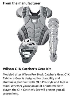 Wilson Adult Baseball Catchers Gear Used for Sale in Aliso Viejo