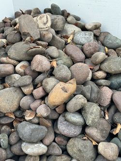 Mexican beach river rocks