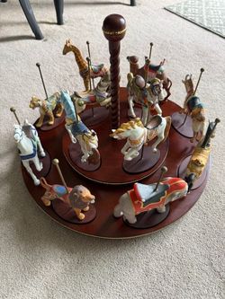 Vintage Franklin Mint Carousel 