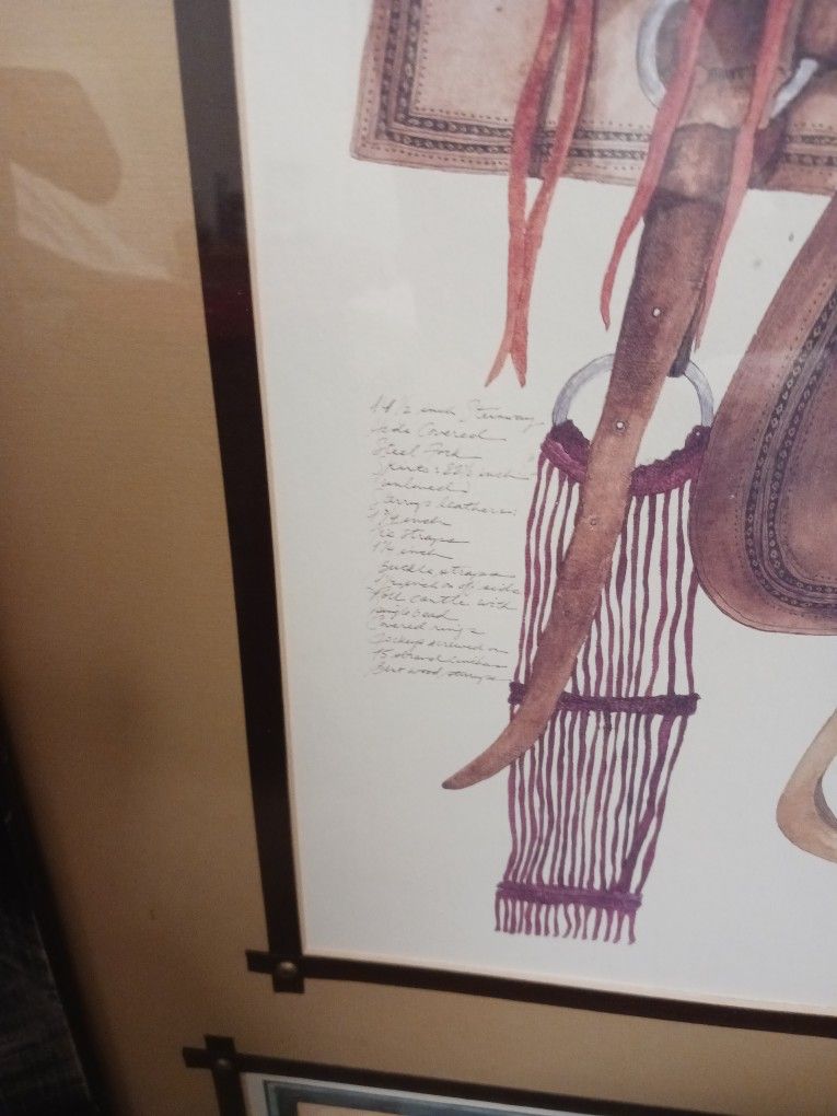 HIS and HER's ORIGINAL ARTWORK. W/Artests Personal Notes in Pencil.